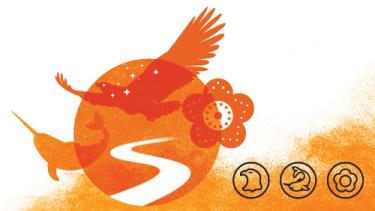 National Day for Truth and Reconciliation - Canada Orange Graphic with icons to represent Indigenous Peoples